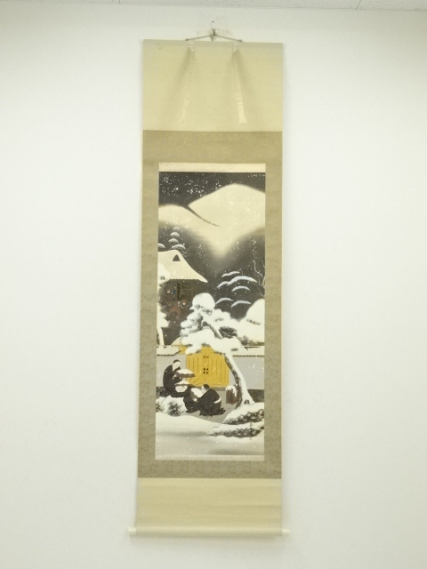 JAPANESE HANGING SCROLL / HAND PAINTED / SHINRAN